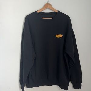 Black Yellow Seinfeld Promo Film TV New York Embroidery Crewneck Sweatshirt
